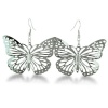 Super Lightweight and Airy Butterfly Cutout Earrings. 1.4 inches long