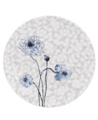 A fresh take on floral patterns, the Watercolors Indigo Blue salad plate features painterly blossoms in shades of blue against a lively geometric design. White bone china in an ultra-modern shape provides a sleek foundation for a look that's irresistibly fun. (Clearance) A fresh take on floral patterns, the Watercolors Indigo Blue salad plate features painterly blossoms in shades of blue against a lively geometric design. White bone china in an ultra-modern shape provides a sleek foundation for a look that's irresistibly fun. (Clearance)