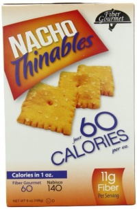 Fiber Gourmet Crackers, Nacho Thinables, 6 Ounce Fiber Gourmet Crackers, Nacho Thinables, 6 Ounce