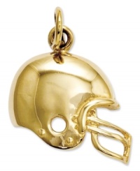 This touchdown-worthy helmet charm is perfect for the football fanatic. Crafted in 14k gold. Chain not included. Approximate length: 4/5 inch. Approximate width: 3/5 inch. This touchdown-worthy helmet charm is perfect for the football fanatic. Crafted in 14k gold. Chain not included. Approximate length: 4/5 inch. Approximate width: 3/5 inch.