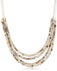 Kenneth Cole New York Urban Naturals Ivory Bead Multi-Row Necklace, 21 Kenneth Cole New York Urban Naturals Ivory Bead Multi-Row Necklace, 21