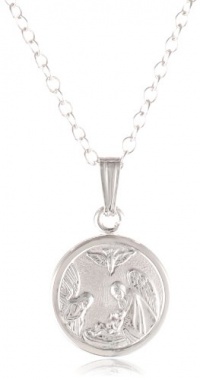 Sterling Silver Children's Guardian Angel Pendant, 13