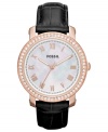 A mix of feminine grace and rich design creates an Emma collection watch, by Fossil.