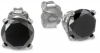 14k White Gold Black Diamond Stud Earrings (1.50 cttw)