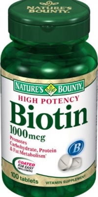 Nature's Bounty Biotin 1000mcg, 100 Tablets (Pack of 3) Nature's Bounty Biotin 1000mcg, 100 Tablets (Pack of 3)