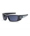 This clean, smooth, dark grey style is made of durable, yet lightweight O Matter®. The shape improves side protection, while Oakley's Three-Point Fit keeps the grey lenses in precise optical alignment. The lenses are cut from a single shield of optically pure Plutonite® to maintain the original, continuous contour of the frame. As part of the Team USA Collection, Fuel Cell carries icons with a patriotic red, white and blue combination in vertical bands of color. The side of the frame has a unique work of art, a design that shows the partial USA letters from a distance. A closer look reveals the Latin words Citius Altius Fortius in multiple lines with an interlaced translation Faster Higher Stronger which is the Olympic motto.