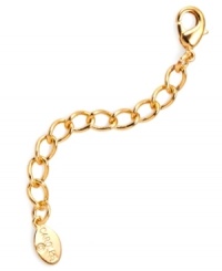 Create the perfect length necklace with Carolee's necklace extender in gold tone mixed metal. Approximate length: 2 inches. Create the perfect length necklace with Carolee's necklace extender in gold tone mixed metal. Approximate length: 2 inches.