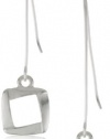 Kenneth Cole New York Silver-Tone Square Linear Earrings