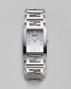 A stylish signature timepiece with two-hand Swiss quartz movement. Polished rectangular stainless steel case, 24mm (.9) X 36.4mm (1.4)Water resistant to 5 ATMFF logo on braceletStainless steel bracelet length, 170mm Deployant buckleMade in Switzerland