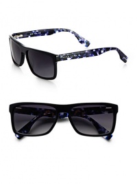 Signature frames, crafted in lightweight plastic, receive a refreshingly modern update with printed temples and logo detail. Available in navy frames with sea blue lenses.Plastic100% UV ProtectionImported Signature frames, crafted in lightweight plastic, receive a refreshingly modern update with printed temples and logo detail. Available in navy frames with sea blue lenses.Plastic100% UV ProtectionImported