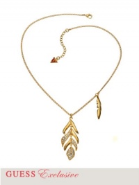 GUESS Gold-Tone Feather Pendant Necklace, GOLD GUESS Gold-Tone Feather Pendant Necklace, GOLD