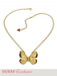 GUESS Gold-Tone Butterfly Necklace, GOLD GUESS Gold-Tone Butterfly Necklace, GOLD