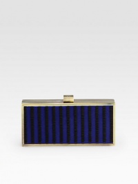 A bead embellished satin style in a structured box-shaped design.Top clasp closureOne inside open pocketFully lined7½W X 3¼H X 1½DImported A bead embellished satin style in a structured box-shaped design.Top clasp closureOne inside open pocketFully lined7½W X 3¼H X 1½DImported