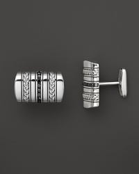 J Goodman Sterling Silver and Black Diamond Cufflinks J Goodman Sterling Silver and Black Diamond Cufflinks