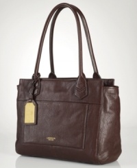You can't beat a classic, like this simple yet chic shopper from Lauren Ralph Lauren. Crafted from supple leather with deco-inspired overlays and a foiled signature logo, it's perfect for work, weekends, whenever. You can't beat a classic, like this simple yet chic shopper from Lauren Ralph Lauren. Crafted from supple leather with deco-inspired overlays and a foiled signature logo, it's perfect for work, weekends, whenever.