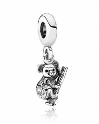 A preciously cute sterling silver koala bear clings to a bamboo branch. Charm by PANDORA. A preciously cute sterling silver koala bear clings to a bamboo branch. Charm by PANDORA.