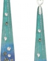 Kenneth Cole New York Modern Ombre Blue Green Ombre Resin Linear Earrings