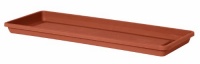 Fiskars 53030C 30-Inch Terrabox Rectangle Planter Tray, Color Clay
