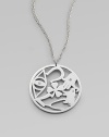A charming, sterling silver pendant of lucky symbols with diamond accents on a link chain. Sterling silverDiamonds, 0.6 tcwLength, about 16 to 25 adjustablePendant size, about 1½Lobster clasp closureMade in USA