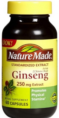 Nature Made Ginseng (Chinese Red) 250 Mg, 60-Count Nature Made Ginseng (Chinese Red) 250 Mg, 60-Count