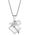 The next level awaits. Giani Bernini's necklace and class of '13 graduation cap pendant are set in sterling silver, symbolizing a bright future. Approximate length: 18 inches. Approximate drop: 1 inch.