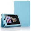 SupCase Slim Fit Folio Leather Tablet Case Cover with Smart Cover Function for Google Nexus 7, Light Blue (G7-62A-LB)