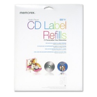 Memorex White CD-R Labels 3202-0412, 50-Count Memorex White CD-R Labels 3202-0412, 50-Count