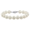 White Freshwater Cultured Pearl Bracelet with Sterling Silver Clasp (9-10mm)
