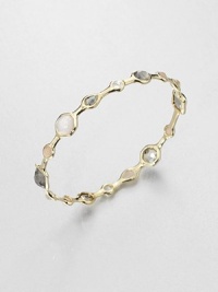 From the Rock Candy® Collection. A pretty blend of semi-precious stones and doublets in various shapes and sizes set in radiant 18k gold. 18k goldPeach moonstone, clear quartz, pyriteDiameter, about 2.5Slip-on styleImported From the Rock Candy® Collection. A pretty blend of semi-precious stones and doublets in various shapes and sizes set in radiant 18k gold. 18k goldPeach moonstone, clear quartz, pyriteDiameter, about 2.5Slip-on styleImported