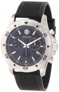 Movado Men's 2600102 Series 800 Performance Steel Case w/Black Textured Rubber Strap Watch Movado Men's 2600102 Series 800 Performance Steel Case w/Black Textured Rubber Strap Watch