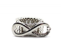 Very Rare One Direction Directioner Infinity Eternity Stretch Ring XR33 Silver Very Rare One Direction Directioner Infinity Eternity Stretch Ring XR33 Silver