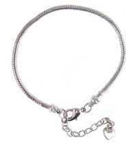 Starter Master Bracelet for Pandora, Troll, Biagi and Charmilia Style Beads - Removable Lobster Claw - Beads Won't Fall Off + 1-1/2 Extension Chain - Silver Tone Metal (8-1/2) (FB119) Starter Master Bracelet for Pandora, Troll, Biagi and Charmilia Style Beads - Removable Lobster Claw - Beads Won't Fall Off + 1-1/2 Extension Chain - Silver Tone Metal (8-1/2) (FB119)