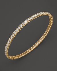 Simply chic--single or stacked. Faceted diamonds set in gleaming 18K yellow gold. By Roberto Coin. Simply chic--single or stacked. Faceted diamonds set in gleaming 18K yellow gold. By Roberto Coin.