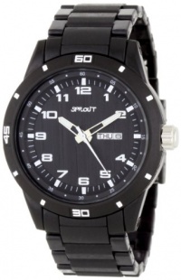 Sprout Men's ST3100BKBK Eco-Friendly Black Bamboo Dial and Black Resin Bracelet Watch Sprout Men's ST3100BKBK Eco-Friendly Black Bamboo Dial and Black Resin Bracelet Watch
