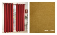 Stylemaster Tribeca 56 by 95-Inch Faux Silk Grommet Panel, Saffron Stylemaster Tribeca 56 by 95-Inch Faux Silk Grommet Panel, Saffron