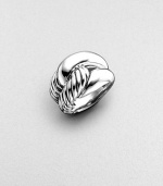 From the Infinity Collection. Smooth and fluted bands of polished sterling silver, gracefully intertwined. Sterling silver Width, about ½ Imported