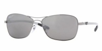 RAY BAN RB 8302 RB8302 004/N8 GUNMETAL FRAME GRAY MIRROR SILVER GRADIENT POLARIZED LENS SUNGLASSES SHADES RAY BAN RB 8302 RB8302 004/N8 GUNMETAL FRAME GRAY MIRROR SILVER GRADIENT POLARIZED LENS SUNGLASSES SHADES