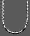 Shape up to subtle style. Giani Bernini's long necklace features an intricate box link chain crafted in sterling silver. Approximate length: 30 inches.