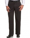 Savane Men's Deep Dye Microfiber Flat Front Gaberdine Pant