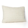 Ruched silk adds textural luxury to this Donna Karan decorative pillow - a simple way to infuse your boudoir with elegance.