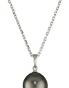 TARA Pearls 10X11mm Tahitian Pearl 14 Karat White Gold Pendant Necklace