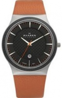 Skagen Men's 234XXLTLO Denmark Grey Carbon Fiber Dial Watch Skagen Men's 234XXLTLO Denmark Grey Carbon Fiber Dial Watch
