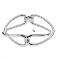 Michael Kors MKJ1918 Women's Love Twist Silver Tone Brass Bracelet Jewelry Michael Kors MKJ1918 Women's Love Twist Silver Tone Brass Bracelet Jewelry