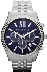 Michael Kors - Oversize Silver Color Stainless Steel Lexington Chronograph Watch - MK8280 Michael Kors - Oversize Silver Color Stainless Steel Lexington Chronograph Watch - MK8280