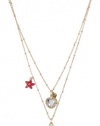 Betsey Johnson Hawaii Luau Bumble Bee Two-Row Necklace