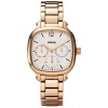 Fossil Women's ES2855 Gold Stainless-Steel Analog Quartz Watch with White Dial