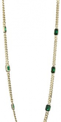 Anne Klein PALATINE Gold-Tone Green Strand Necklace, 42 Anne Klein PALATINE Gold-Tone Green Strand Necklace, 42