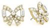 Betsey Johnson Iconic Love Bird Crystal Bow Stud Earrings