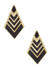 GUESS by Marciano Amari Chevron Earring, BLACK GUESS by Marciano Amari Chevron Earring, BLACK