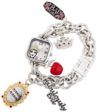 Disney Women's VL2001 Evil Queen Silver Dial Silver-Tone Charm Watch Disney Women's VL2001 Evil Queen Silver Dial Silver-Tone Charm Watch